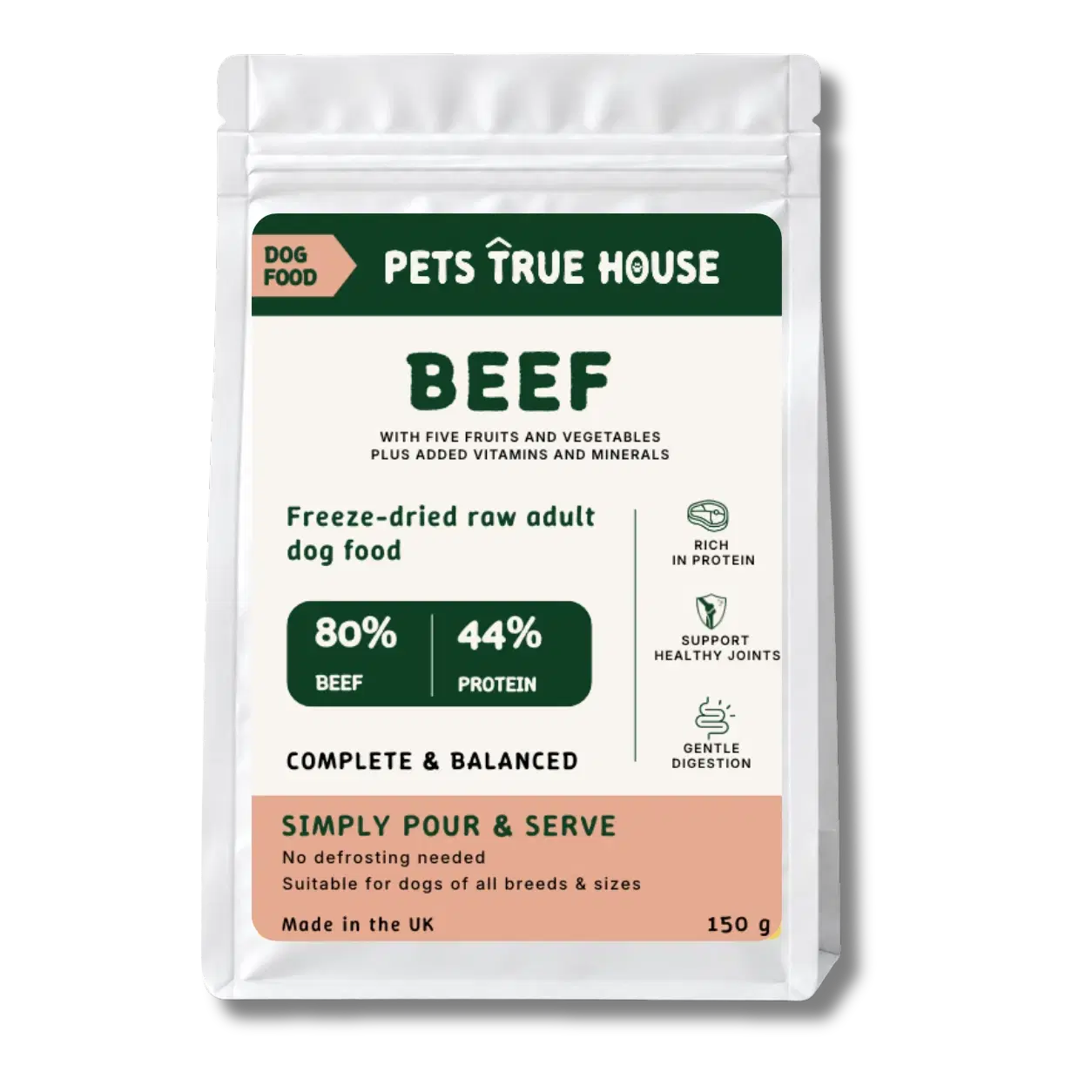Freeze-Dried Raw Beef Adult Dog Food