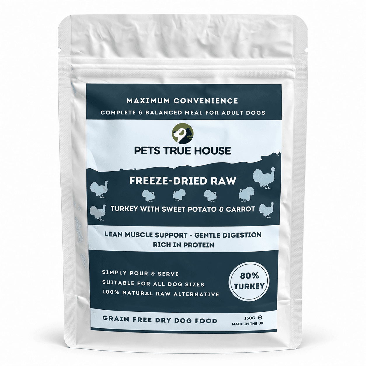 Freeze-Dried Raw Turkey Adult Dog Food