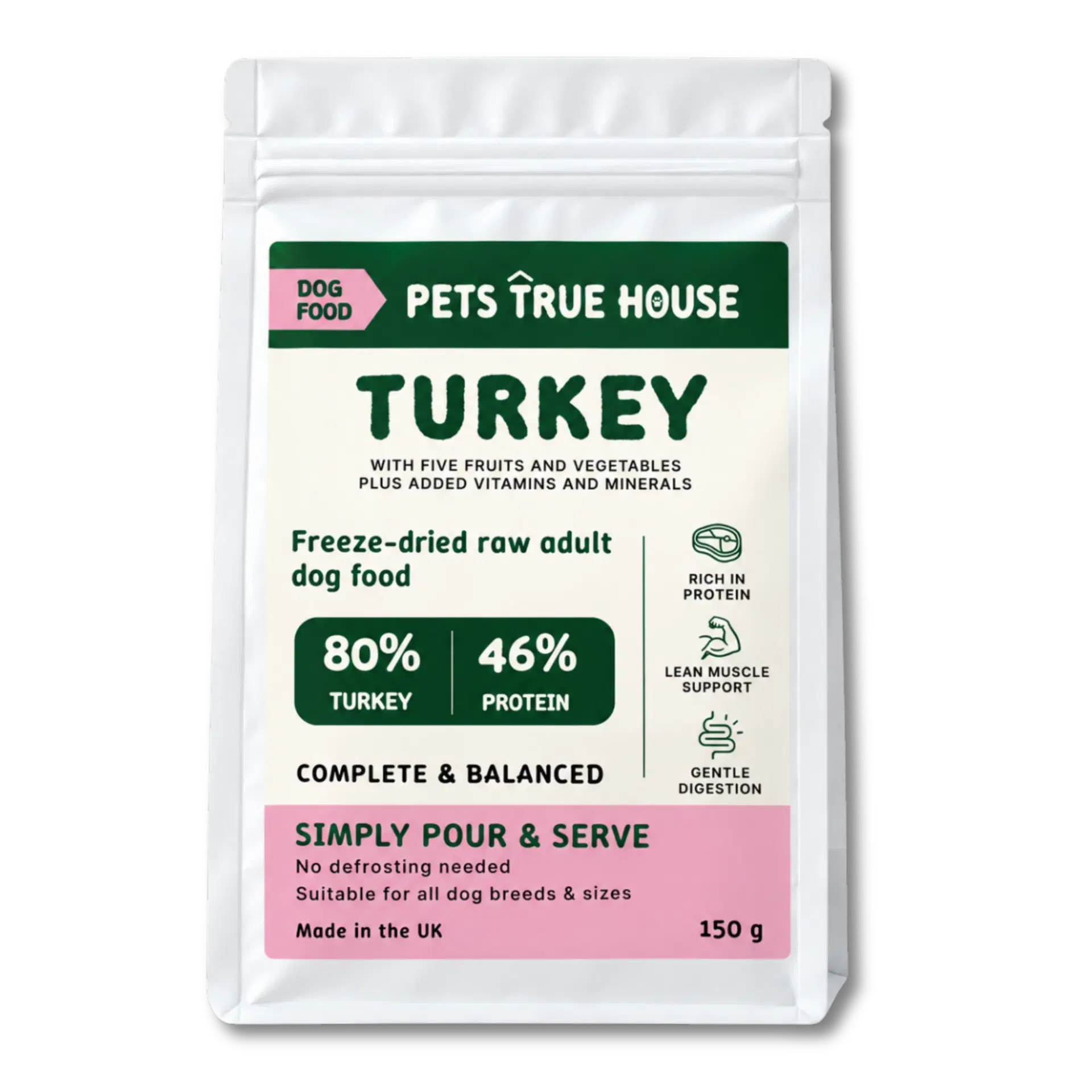 Freeze-Dried Raw Turkey Adult Dog Food